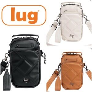 Lug Quilted Crossbody Bags in Pebble